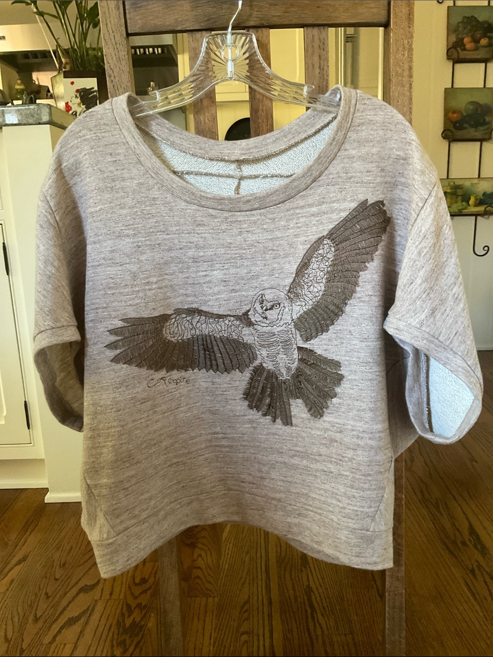 Vintage Cop Copine Owl (Chouette) Slouch Sweatshirt